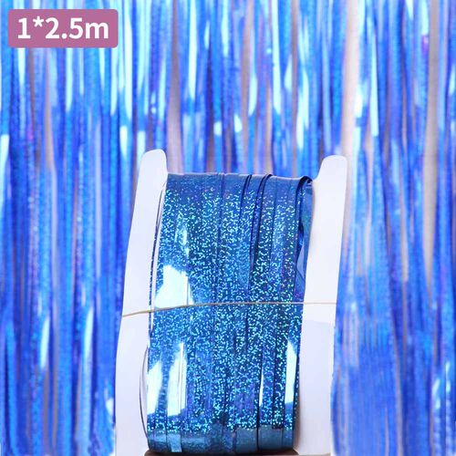 2.5M Metallic Tinsel Shimmer Foil Door Curtain Wedding Birth