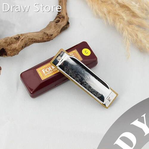 Folkmaster 1072 Standard Beginner Diatonic Blues Harmonica G
