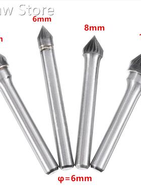 6mm Shank J Series Tungsten Carbide Single groove Burr Rotar