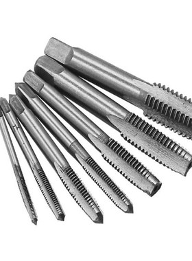 7PCS HSS M3 M4 M5 M6 M8 M10 M12 Machine Straight Fluted Scre