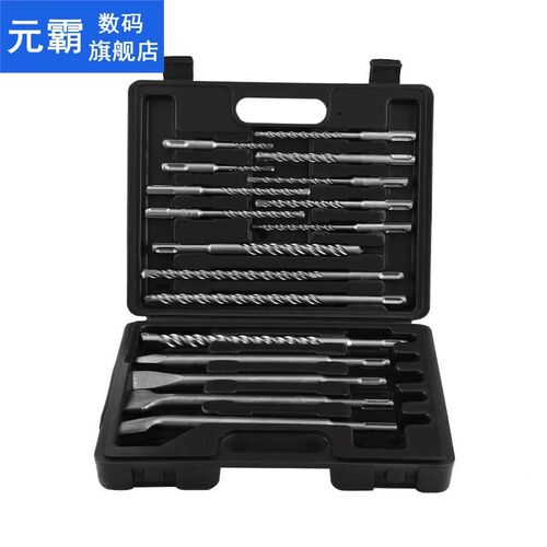 17Pcs SDS Shank Concrete Drill Bit Chisel Set 适用于 Electri