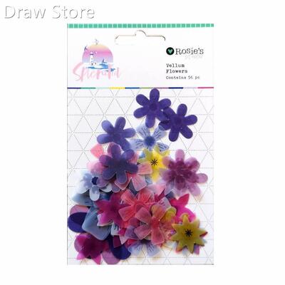 CRZCrafter Vellum Paper Diecuts Ephemera Embellishments Flo
