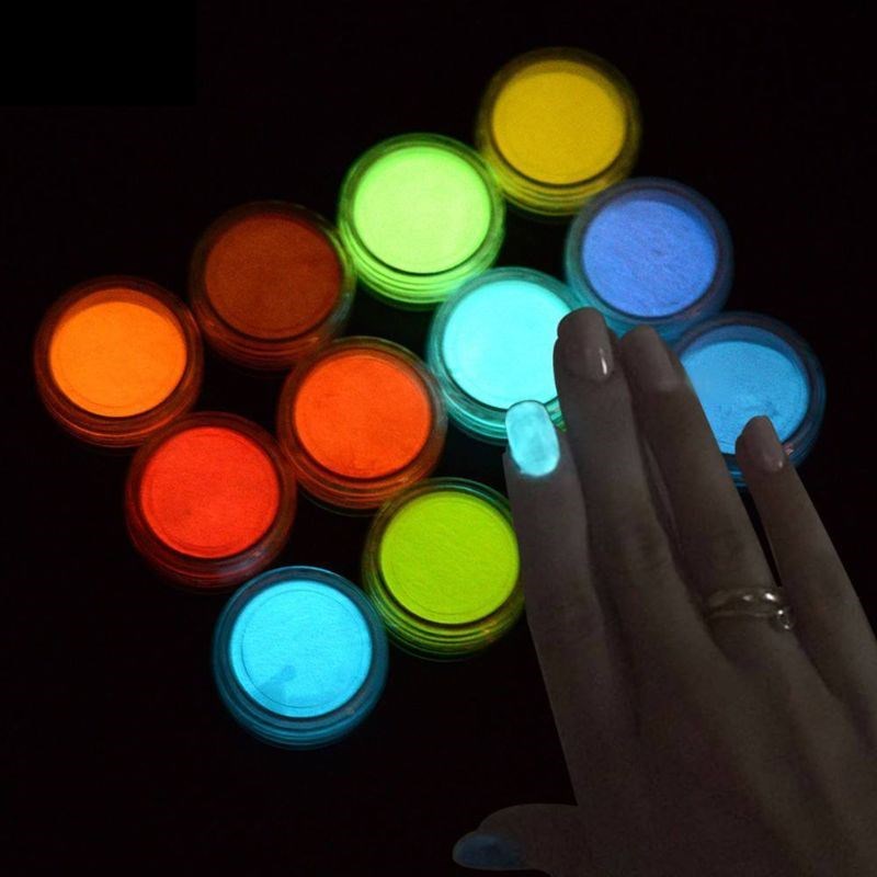 Non-toxic and non-radioactive 2 Gram/ Box 10 Colors Luminous