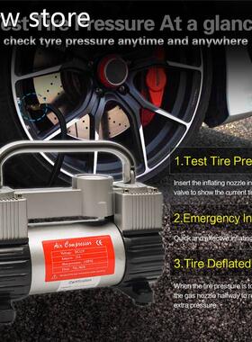 GSPSCN Tire Inflator Heavy  Duty PDouble Cyl1indreswith orta