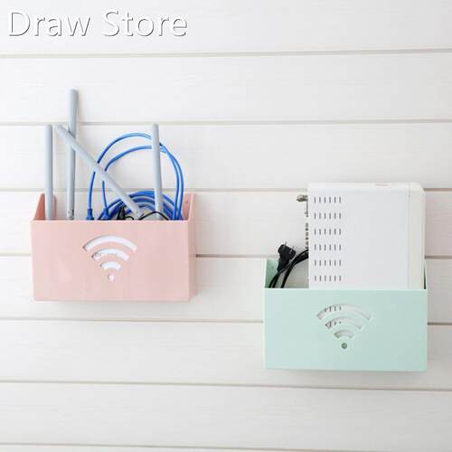 Creative Wall Mount Wireless WiFi Router Storage Box Plasti