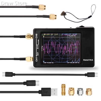 Portable Vector Network Analyzer 50KHz-900MHz Digital Displa