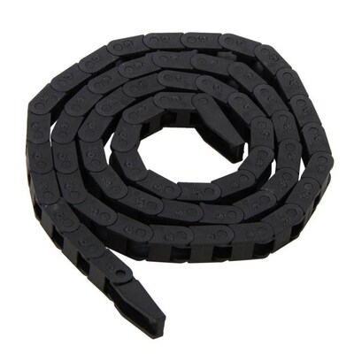 Black Plastic Nylon Cable Carrier Drag Chain Towline Nested