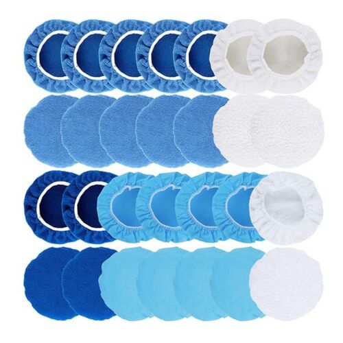 Durable 28x/Pack Polishing Waxing Set Waxer Bonnet Pads 5