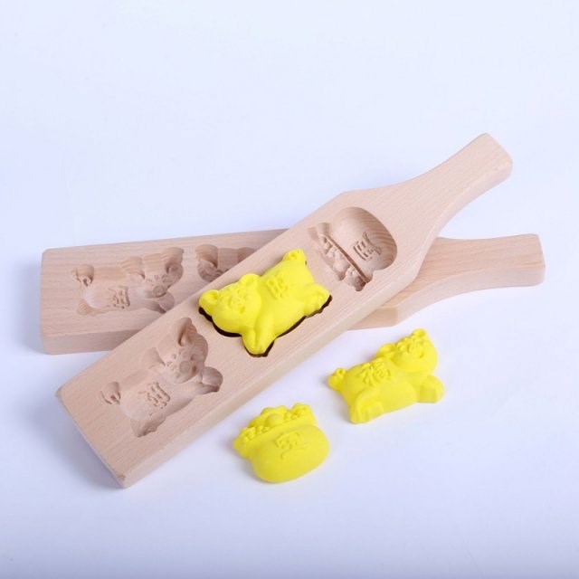 2022 New Wooden Mooncake Mold Chinese Traditional Mid-autumn