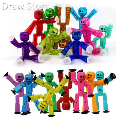 2-20 Pieces Random Color Stikbot Screen Animation Shed Doll