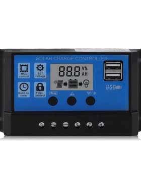 Professionele Dual Usb 12 V/24 V 10A Zonnepaneel Controller