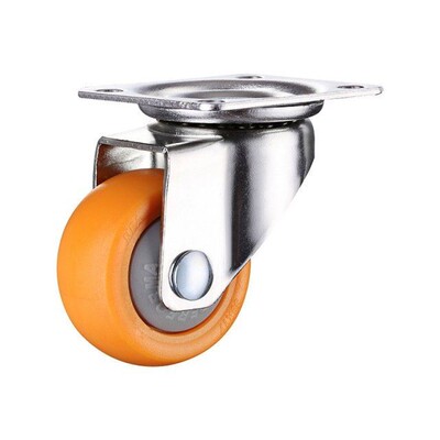 4pcs 1.25 inches 32mm Heavy Duty 80kg Orange Swivel Castor W