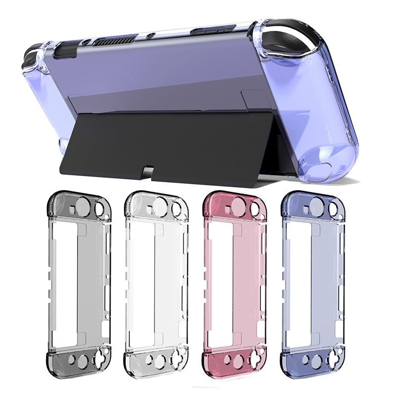 Crystal Clear Case Compatible with Switch OLED Controllers,