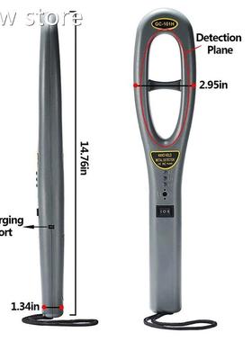 Handheld Meta De1tector with High lSeLnsitivity, ED ighLt, S