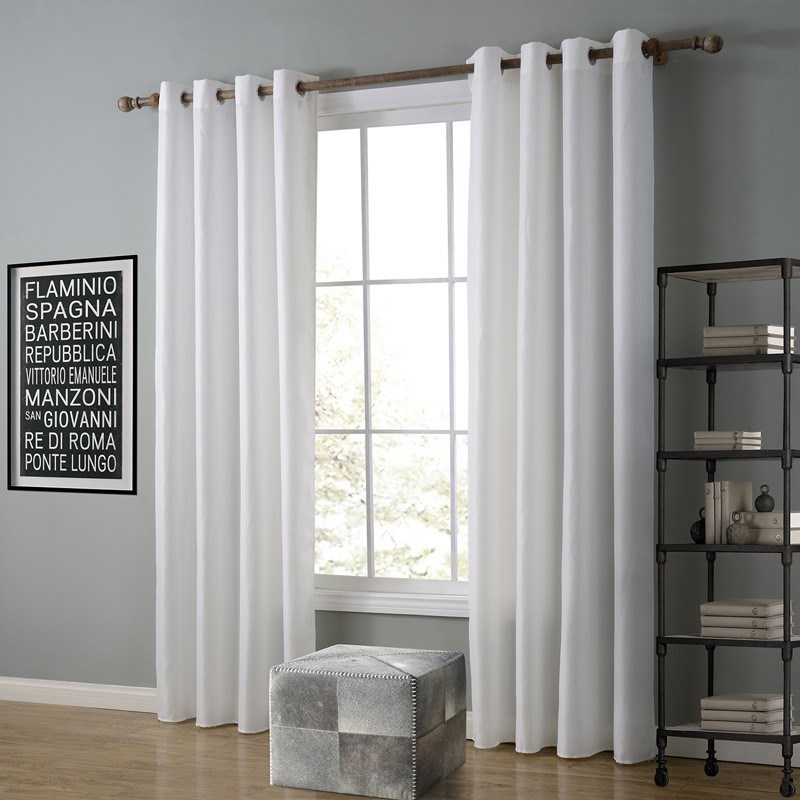Solid Window Blackout Curtains 1 Panels Lined Insulated Grom