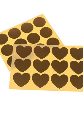 10Sheets Golden Sealing Sticker Gold Foil Thicked Paper Stic