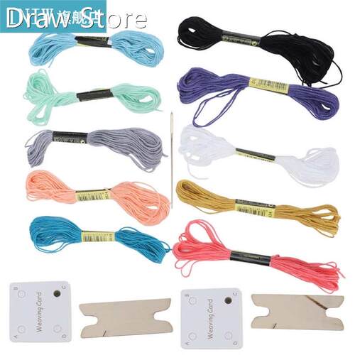 Weaving Card with Thread Interesting Paper Loom Card Practic