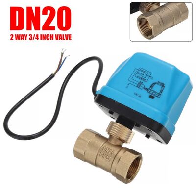 1pc Brass Electrical Ball Valve G3/4