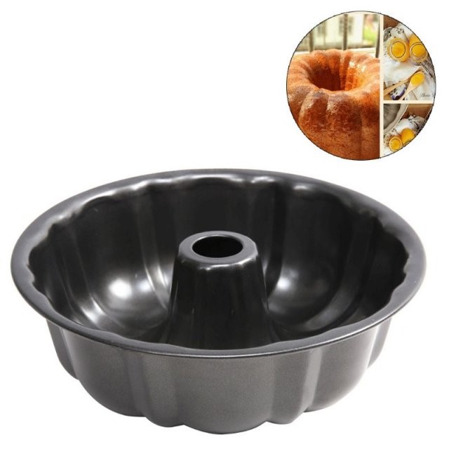 New Keeping Silicone Fluted Cake Pan - Round Deep Bundt Baki