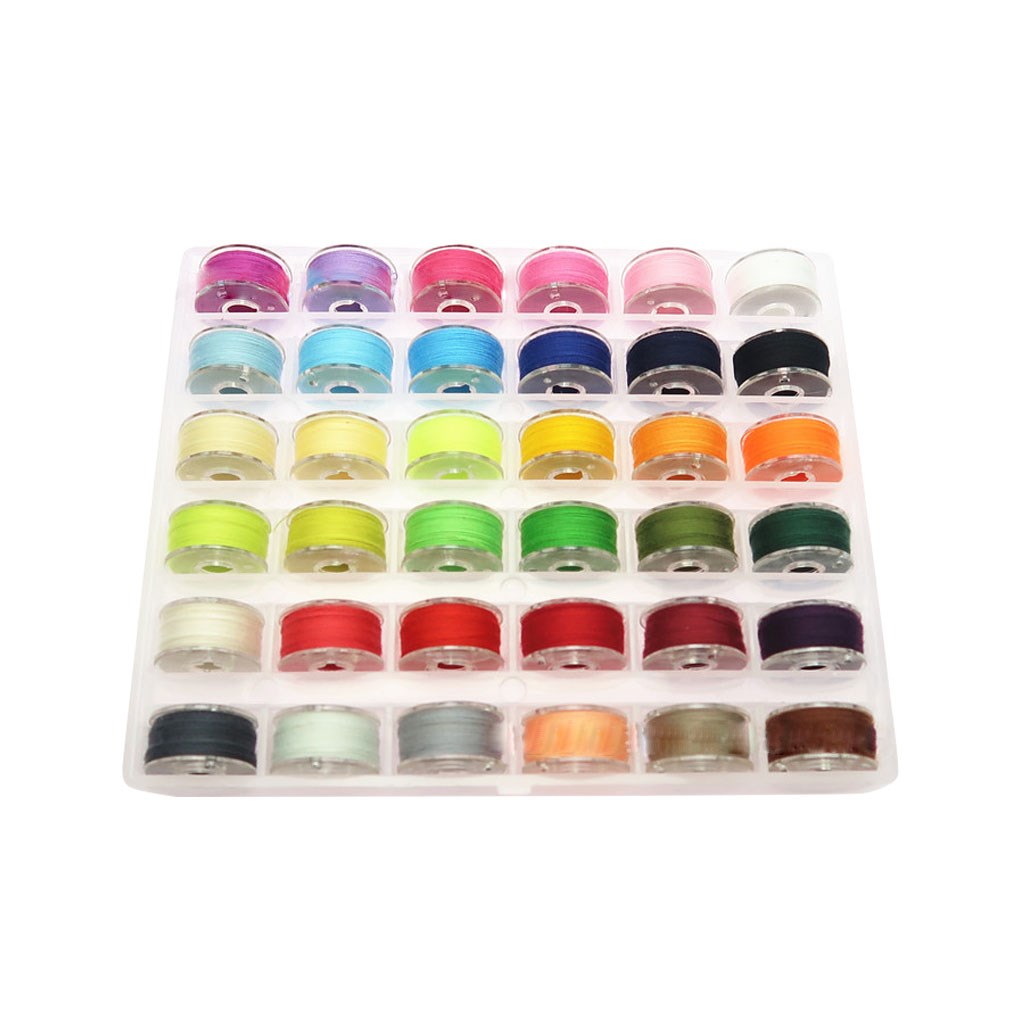 36/50pcs/Set Mixed Colors Sewing Bobbins Sewing Thread Plast