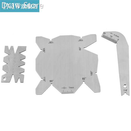3Pcs/Set Drill Bits Angle Gauge Dirll Sharpener Measuring Ga