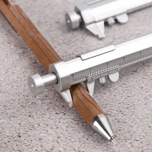 Multifunction 0.5mm Caliper Pen Plastic Vernier Caliber Roll