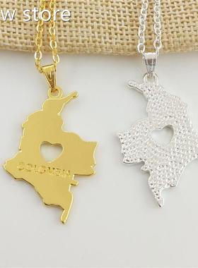 Drop Shiping Co1alombiamp Mp Pendant Necklace Woen Jewelry C