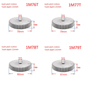 Teeth Gear 1PCS Spur Metal 1Modulus Steel Thi