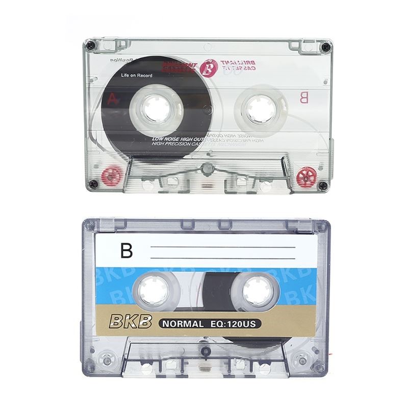 2Pcs 60 Minutes Standard Cassette Blank Tape Player Empty Ma