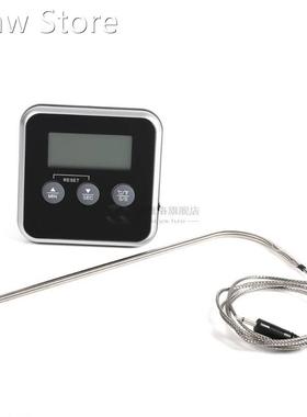 Probe Cooking Thermometer Timer Kitchen Oven Grill Food Meat
