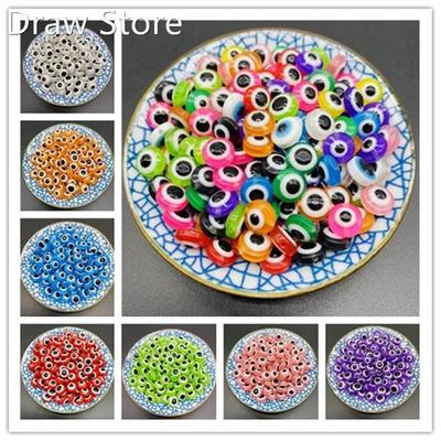 10mm hand made Beaded oblate animal eye beads resin DIY