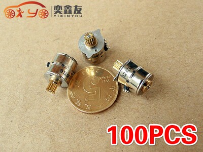100PCS/LOT New 2 Phase 4 Wire Miniature 10MM Stepper Motor(6