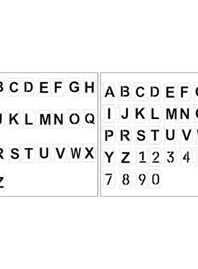 Alphabet Number Stencils 4 Inch 26 Pack Letters Numbers Sten