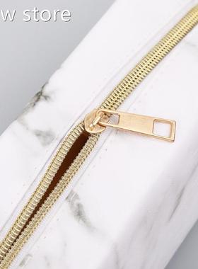 Large Cute Pencl Case PenBox Zip1pe ir Bags Marblea Mkeup St