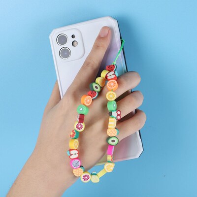 Phone Chain Hanging Beads Pendant Mobile Phone Strap Lanyard