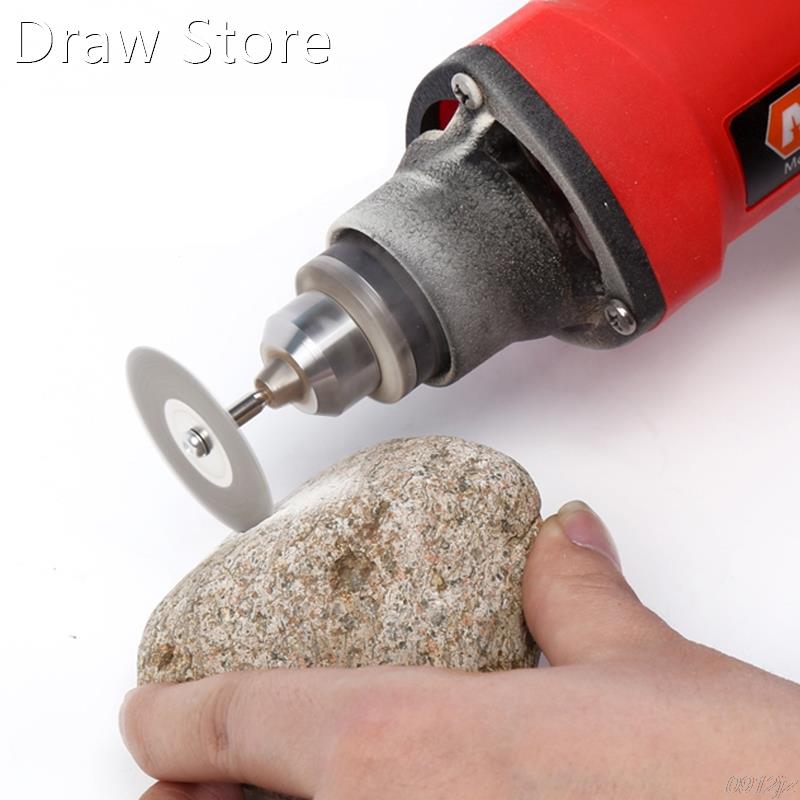 5Pcs 22mm Emery Diamond Cutting blades Drill Bit+1 Mandrel