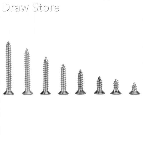 200Pcs/Lot Stainless Steel M4 Self Tapping Screws Combinati