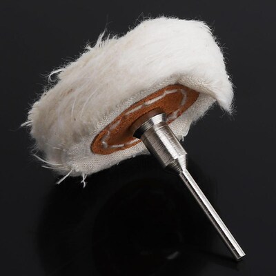 2 Inch T-shaped White Cloth Polishing Wheel Flannel Mirror P