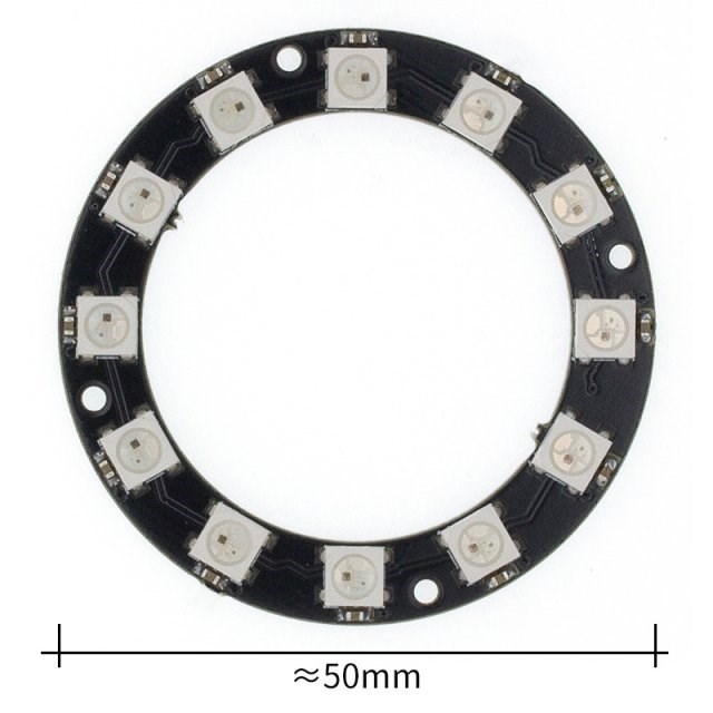 10pcs RGB LED Ring 12 Bits WS2812 5050 RGB LED With Integrat