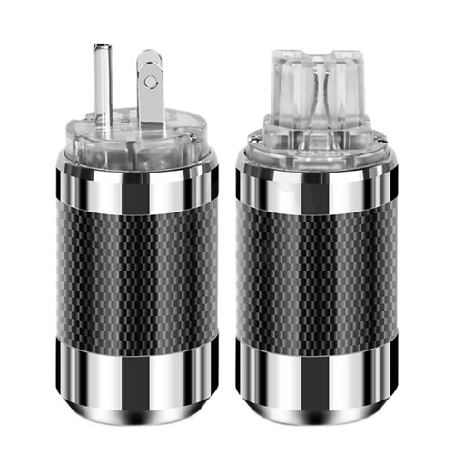 US Plug Male Female Audio Jack HiFi Audio Speaker Power Conn