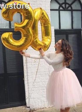 40inch 30/4/50/6A0 Anniv0ersary luminium Foil Balloons Ha1pp