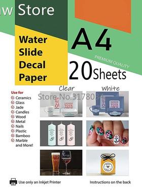 Transparent Waterslide Decal Paper for Inkjet Printer A4 Wat