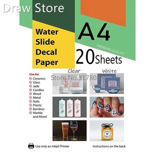 Transparent Waterslide Decal Paper for Inkjet Printer A4 Wat