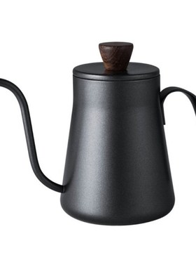 Black Gooseneck Long-Mouthed Handmade Coffee Pot 400ml Pour