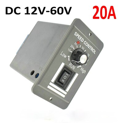 12V 20A PWM Motor Speed Controller Reversible Switch Regulat