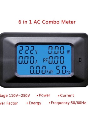 20/100A AC LCD Digital Panel Power Watt Meter Monitor Voltag