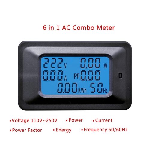 20/100A AC LCD Digital Panel Power Watt Meter Monitor Voltag