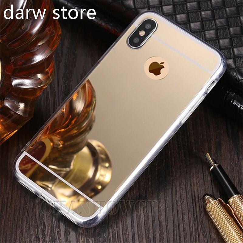 fLuxury Soft Silicone Mirro Cser or iPhone X 1XS Max XRa Pho