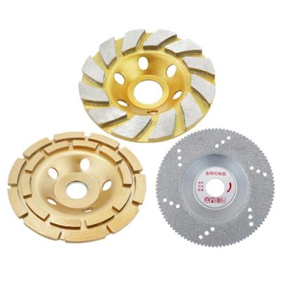 Grinding Disc Wheel 3 Pieces Diamond Smooth Masonry Angle fo