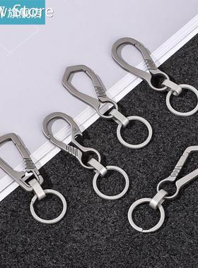 26/31/36mm Titanium alloy Men Keychains EDC Key Rings Jewelr